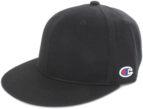 Champion 181-0924 Straight Cap, Black, 57.0-59.0 cm