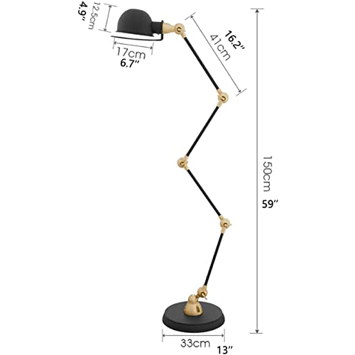 Lámpara de pie LED articulada para evitar la fatiga visual al leer en el sofá 5