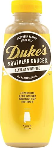 Duke’s Alabama Style White Southern Dipping Sauce - Tangy Vinegar & Horseradish, 14 Ounce (Pack of 1)