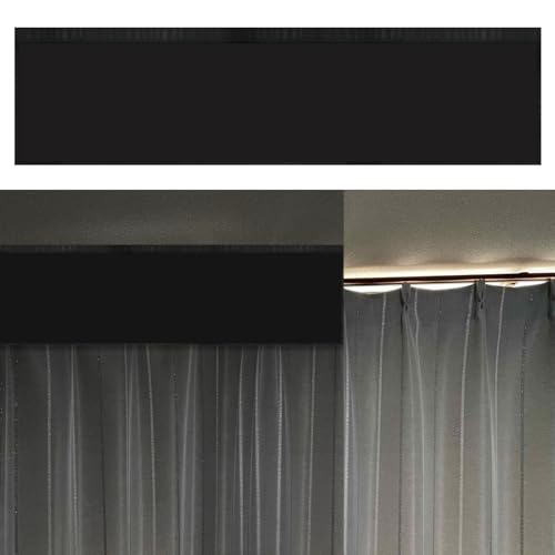 Wibeelee 84 x 16.5 Inch Top of Curtain Light Blocker for Blackout Curtains Light Blocking Fit for Bedroom Bathroom Easy Installation with Self-Adhesive Tape