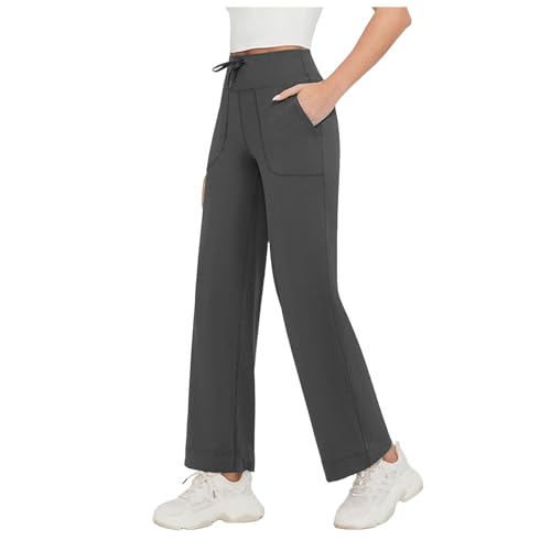 Pantalon yoga femme droit ample pour éviter les compressions au sport