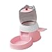 Automatic Pet Feeder Dogs Cats Food Feeder Cat Food Water Dispenser Dispenser for Cat, Pink