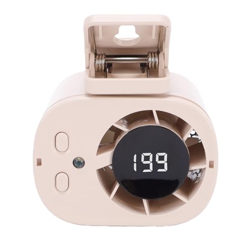 Ventilador de cuello de mano portátil recargable 3000 mAh beige 2