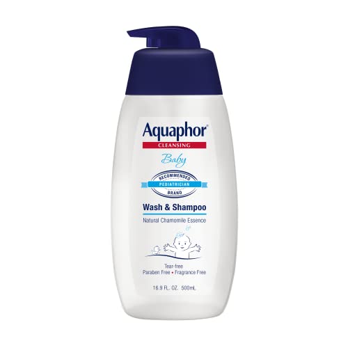 Aquaphor Baby Wash and Shampoo - Mild, Tear-free 2-in-1 Solution for Baby’s Sensitive Skin - 16.9 fl. oz. Pump by Aquaphor - Used condition - US$8.97
