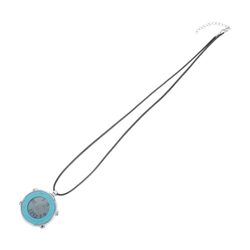 Reloj digital de bolsillo en acero inoxidable con esfera de fácil lectura