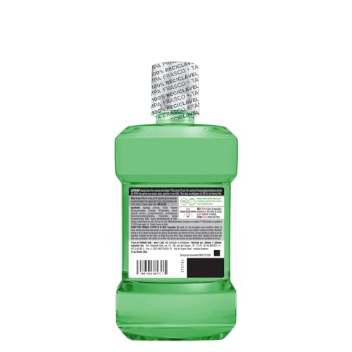 Enxaguante Bucal Antisséptico Zero Álcool Menta Listerine Anticáries Frasco 500ml