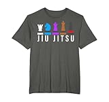 Funny Brazilian BJJ Belt Rank Chess Pieces of Jiu-Jitsu T-Shirt