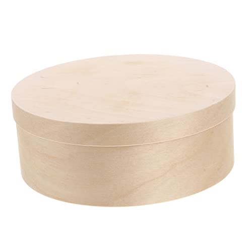 MUCKLILY Round Wooden Cheesecake Box
