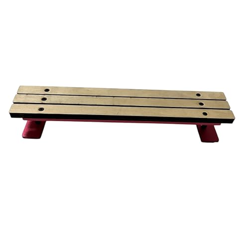LEEFAI Pro Wood Fingerboard Park Bench 25.0 cm Street mini FingerSkate Obstacle - Unassemble (Rot)