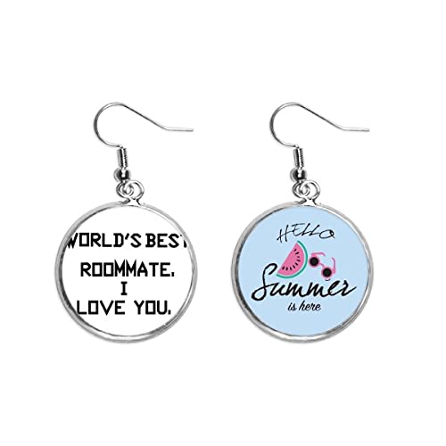 Pendientes de sandia te amo el mejor compañero de graduacion