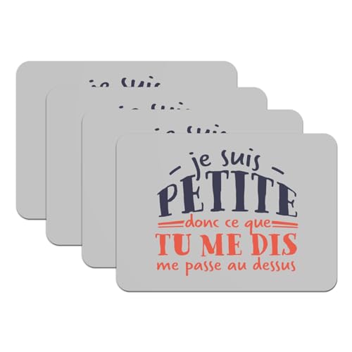 Set de table caoutchouc gris grand format lavable pour protection de table de cuisine