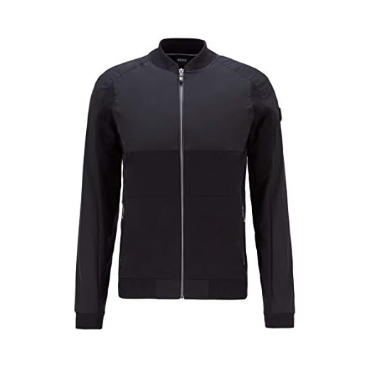 BOSS Zaytona cardigan tröja för män, Svart (1), L