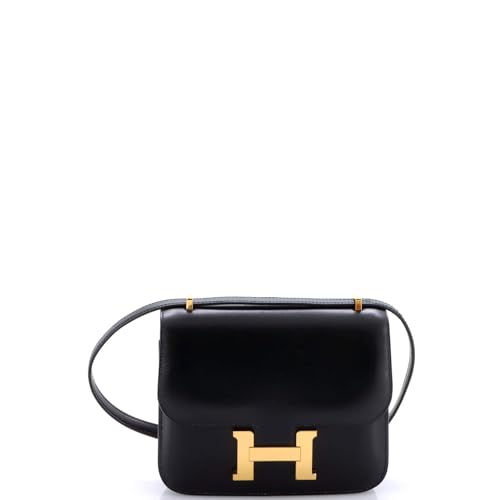 Hermes, Pre-Loved Constance NM Bag Box Calf 18, Black