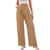 4. 8-in-1 Anlass-Lsung:Von Business-Meetings bis Weekend-Looks: Die elegante Palazzo Hose Damen ist Ihr Allrounder fr Brooutfits (Anzughose Damen) Stdtetrips (lockere Hosen Abendevents (damenhosen elegant) Yoga-Sessions (joggpants damen Urlaubsoutfits (sommerhosen leicht und luftig)