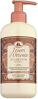 TESORI D'ORIENTE BYZANTIUM aromatyczne mydło w kremie 300 ml z czarną różą i ladanum