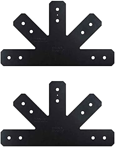 Simpson Strong-Tie APVGP1212-4-2PK - Outdoor Accents 12:12 Pitch Black Gable Plate for 4X,