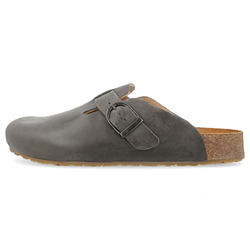 Image of HAFLINGER Grizzly Zigzag Felt Clog Wool Slipper