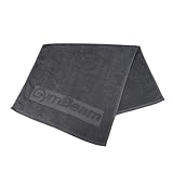 GymBeam Asciugamani Palestra 50x90 cm, Asciugamano Palestra, 100% Cotone, Antibatterico, Antistatico, Assorbente, Asciugatura Rapida, Morbido e Duraturo, (Grigio)
