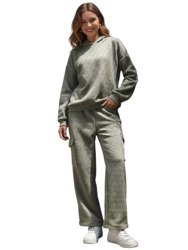 Co Ord Set for Women Stylish | Winter Oversized Polycotton Hoodie...