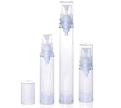 15 Pcs Clear Airless Lotion Pump Bottles Empty Cream Vacuum Bottles Cosmetic Containers Travel Press Pump Bottles For Foundations,Serums,And More (15Ml) #TOP1