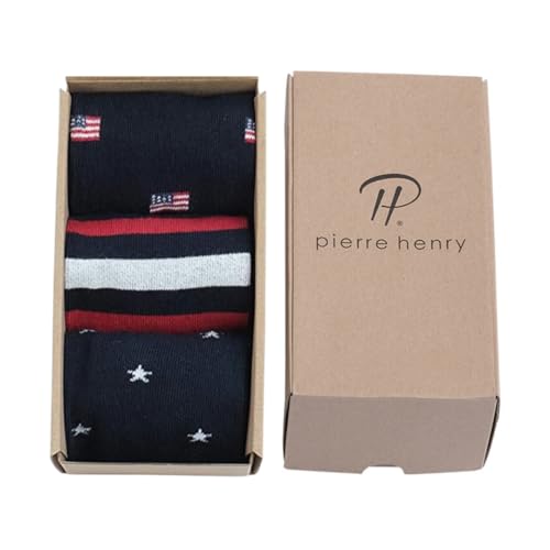 Pierre Henry Over the Calf Socks for Men (3 pairs) | Cotton Over the Calf Dress Socks | Long Socks Designed to Stay up 12+ hr2
