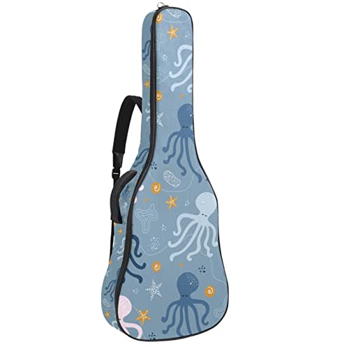 Sac à dos guitare acoustique de Noël étui épais et doux pour surprendre un musicien