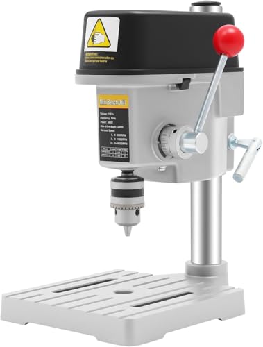 Image of Drill Press Stand, Upgrade Mini Benchtop Drill Press Adapter for Hand Drill, Single Hole Workstation Aluminum Base, Drill Press Table for Drilling Collet Workshop/DIY Jewelry (2)