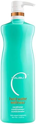 Malibu C Hard Water Wellness Shampoo - Hydrating, Sulfate-Free Hair Care for Hard Water - Removes Minerals and Buildup
