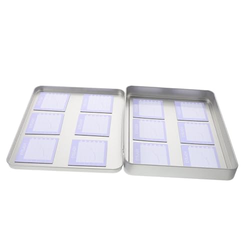 Boîte métal pour extensions de cils Healvian portable avec rangement magnétique x12