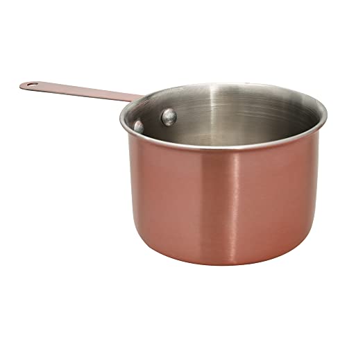Mimo Style Mini Panela Redonda de Aço Inoxidável Bronze para Servir, Onion Rings, Snacks Frito e Batatas Fritas. Utensílios de Cozinha com Suporte para Pendurar, Elegante e Moderno 1 Mimo Style Mini Panela Redonda de Aço Inoxidável Bronze para Servir, Onion Rings, Snacks Frito e Batatas Fritas. Utensílios de Cozinha com Suporte para Pendurar, Elegante e Moderno