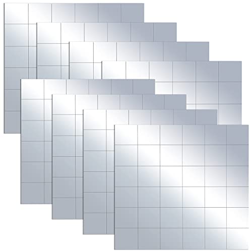 Pp Opount 288 Pcs Self-Adhesive Mosaic Tiles, 1 Inch Real Glass Mirror Tiles For Crafts, Mirror Mosaics Tiles Diy Disco Ball, Mirror Frame, Home Wall Decoration, Table, Kitchen, Bathroom Decor #TOP7