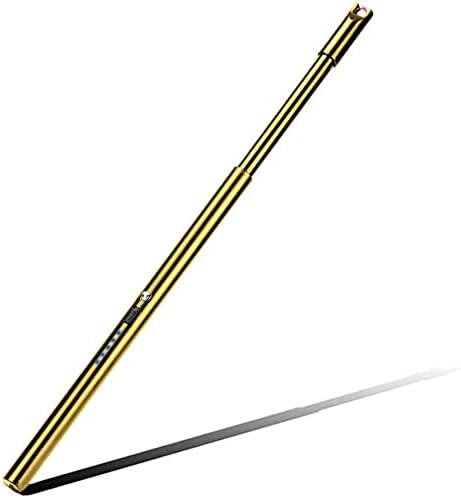 Plasma Arc Trendy Long Neck Rechargeable Windproof USB Lighter, Ideal for Gas Stove Candle Fireplace Kitchen Grills BBQ, Flameless Without Butane, Electric Beam Lighter (Gold)