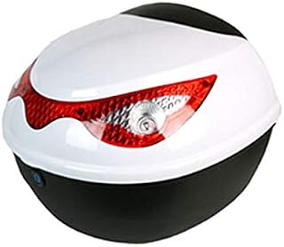 28L Motorcycle Travel Trunk, Scooter Set-top Box Trunk Copper Core Lock Waterproof Belt Reflector And Thick Back Motorcycle Helmet Storage Luggage