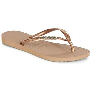 Havaianas Havaianas Mädchen Slim Logo Metallic Zehentrenner Havaianas Havaianas Mädchen Slim Logo Metallic Zehentrenner