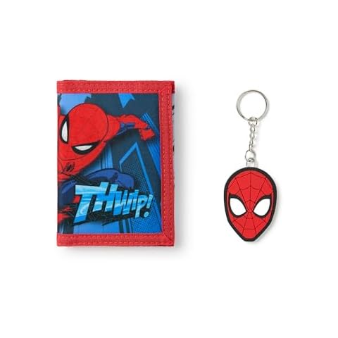 Marvel Spiderman Trifold Wallet with Keychain Cover