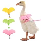 Halloween Pet Cole Duck Outside Walking Harness Leash, Adjustable Outdoor Training Traction Rope, Duck Harness and Leash for Real Ducks Hen Chickens Goose Small Pet