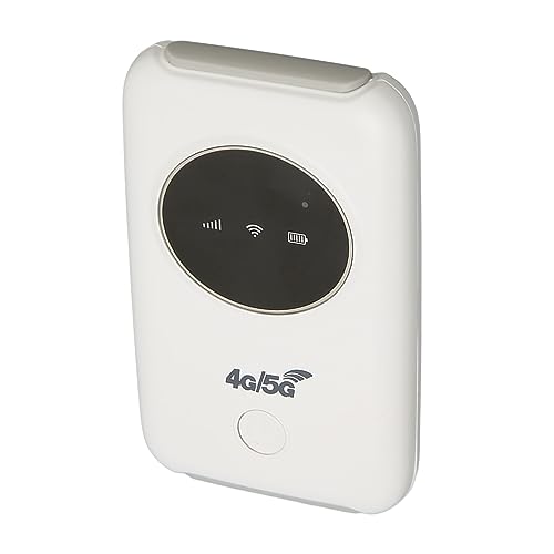 Image of Generic 4G Mobile WiFi Hotspot Lightweight High Speed Portable Router for Laptop TV Phone, Supports 10 Users, Applicable for Car Travelers Business Travelers White