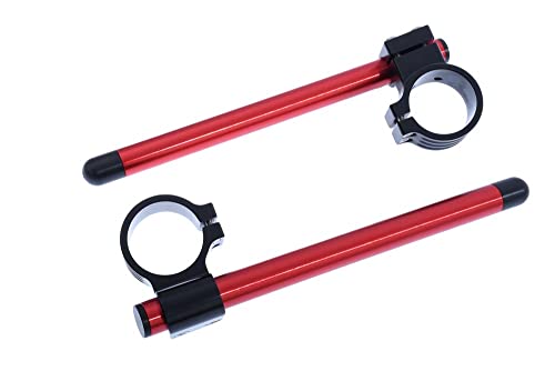 Tubos de manillar de 50mm en rojo para optimizar tu Suzuki TLR y VSTROM 1000