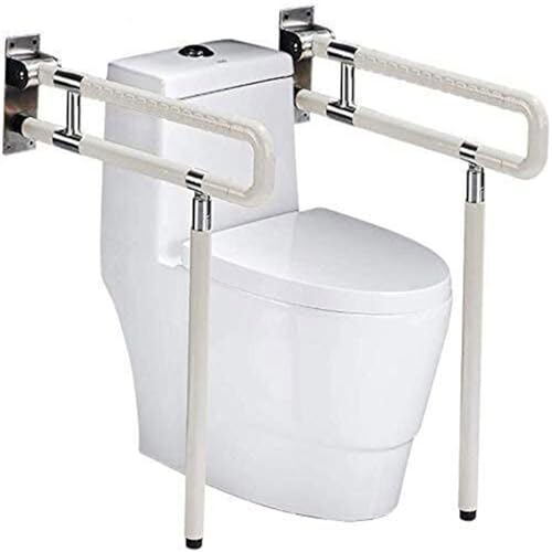 KEESUNG Toilet Wall Support Handle, Folding Handle, Stainless Steel Toilet Folding Handle, Support Handle, Shower Toilet Support Aid, Standing Aid, Safety Handle for Seniors, Disabled Pregnant Women,
