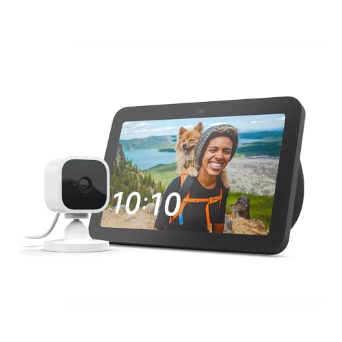 Echo Show 8 (3. Gen.) | Anthrazit + Blink Mini Kamera, funktioniert mit...