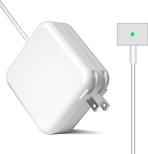 Mac Book Pro Charger - 85W T-Tip Mac Book Air Charger with Fast Charging & Magnetic Connection, Replacement Power Adapter for Mac Book Pro & Air 13/15/17 Inch (After Mid 2012)