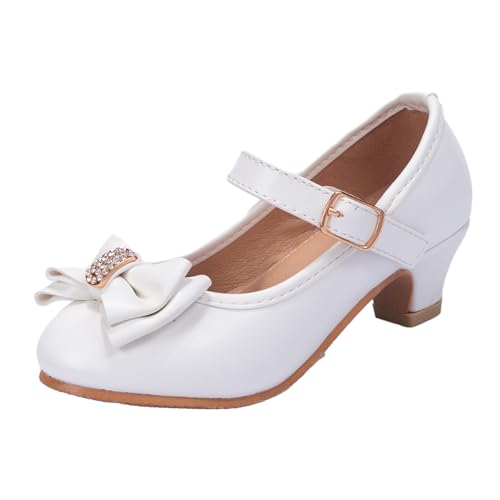 Girls Dress Shoes Low Heel Princess Shoes Wedding Party Mary Jane Flats for Toddler/Little Kids