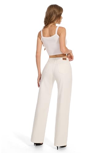 FLYING-BANANA-Womens-High-Waisted-Wide-Leg-Baggy-Stretch-Denim-Jeans 31RFbRAuCVL