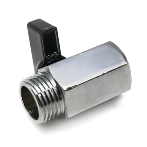 Vanne d'arrêt d'air en laiton G1/8 femelle connecteur pneumatique mini - 5
