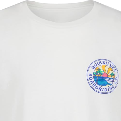 Image of Quiksilver Boys' Short Sleeve Logo Graphic T-Shirt, Soft & Comfortable, Regular Fit