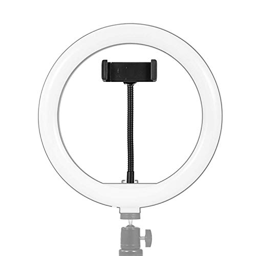Image of Flexible Ring Light Phone Holder Clamp Hand-Free with 1 /4 Screw Mounting Perfect for Ring Light, Panel Light, Tripod and Compatible with iPhone and Android Mobile Phones (Pack of 2)