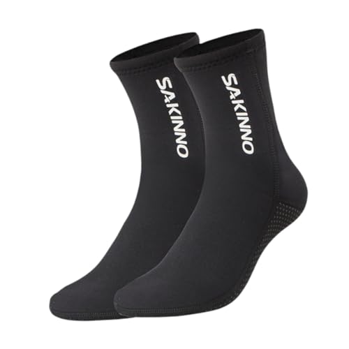 Calcetines de neopreno de 3 mm talla L negros unisex para aletas de buceo