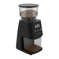 Kaffeemühle Mit 1,57 Zoll Kegelmahlwerk Elektrische Mühle Für Feines Und Grobes Kaffeepulver Mit Digitaler Touch Steuerung Und Einstellbaren Mahlstufen Für Zuhause, Café – Ansicht 1