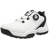 [フォーセンス] ゴルフシューズ ダイヤルシューズ メンズ ゴルフ スパイクレス スポーツシューズ トレッキングシューズ 登山靴 WHITE/BLACK 27.0 cm