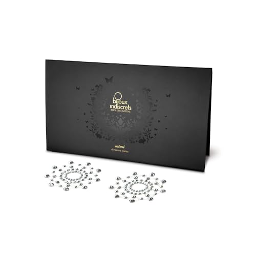 Image of Bijoux Indiscrets FLASH Pasties - Glitter Reusable Nipple Covers for Women - Self-Adhesive Body Jewelry for Any Occasion